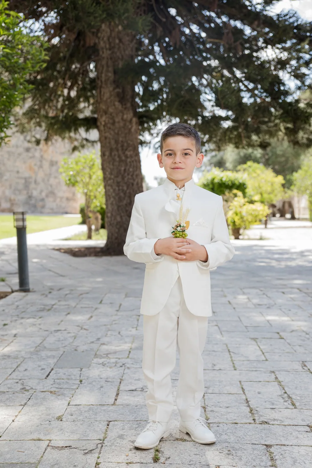 first communion boy in white suit malta