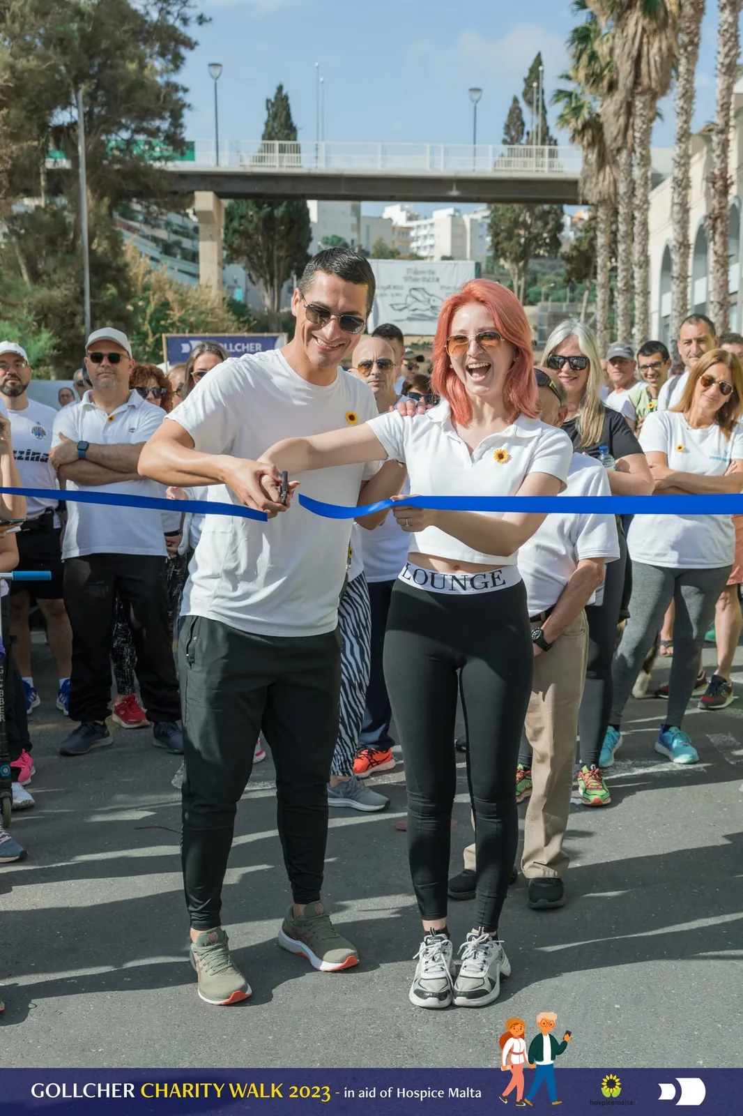 charity walk ribbon cutting malta