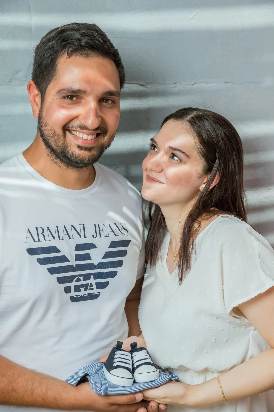 couple smiling at gender reveal malta