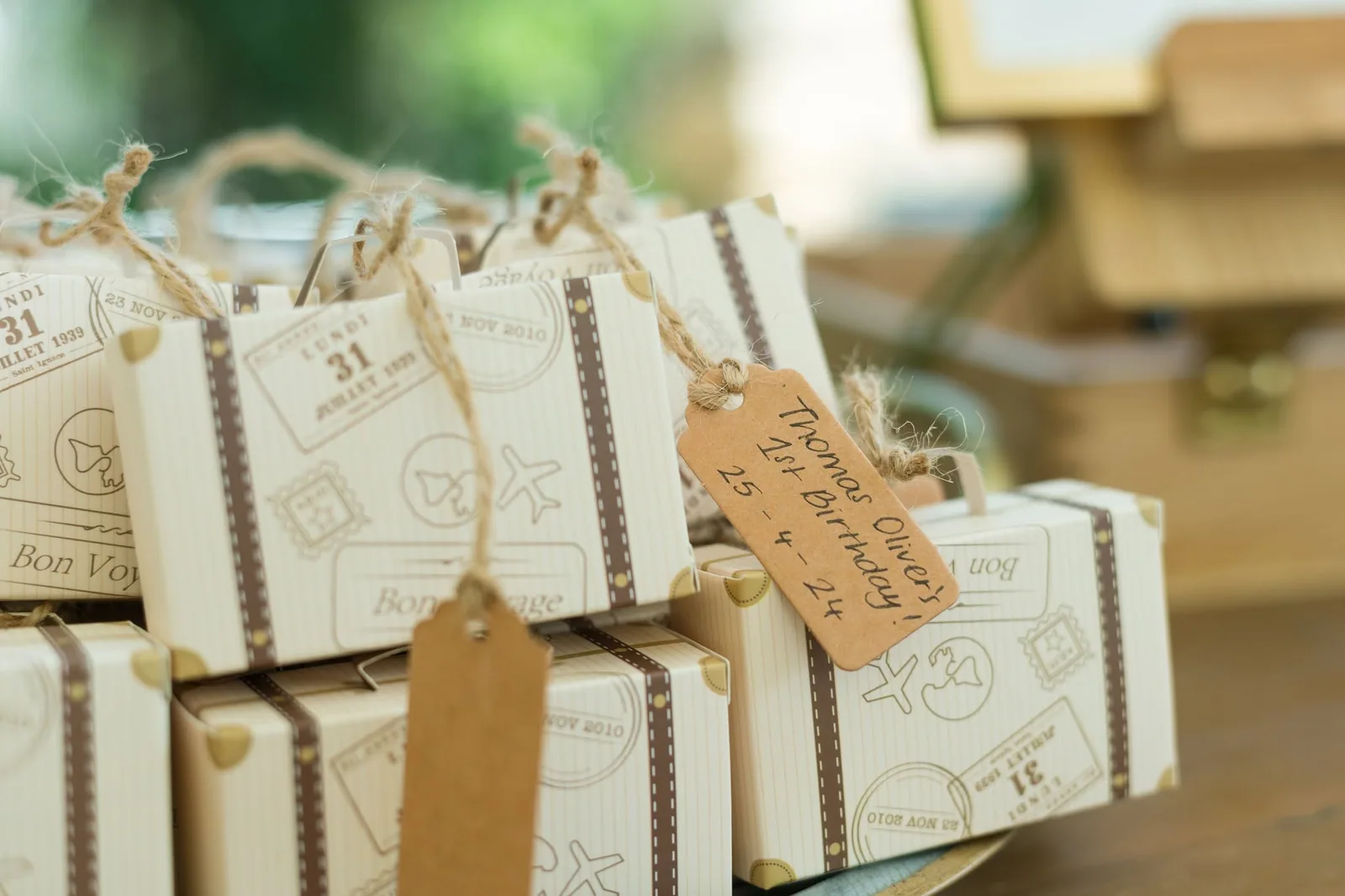 gift bags at garden party malta