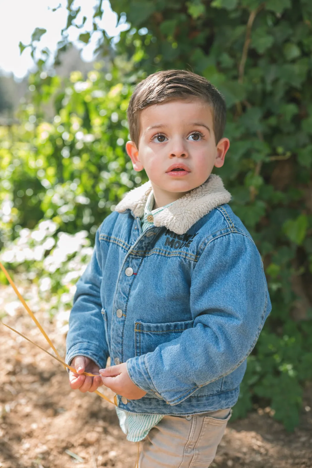 toddler in denim jacket outdoors malta